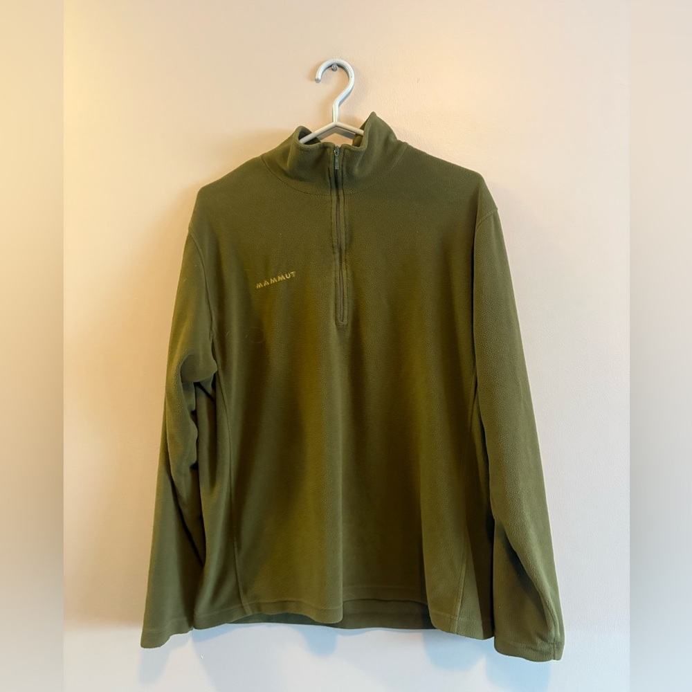 Mammut Men's Olive Zip-Up Sweater